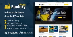 Factory Press - Industrial Business Joomla 4 Template