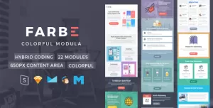 Farbe  Newsletter Template