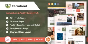 Farmland Agriculture & Poultry Farm HTML Template