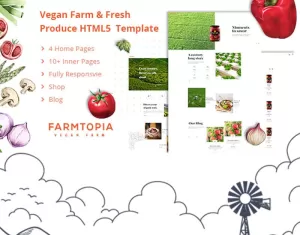 Farmtopia HTML5  Organic Produce and Farm Website Template