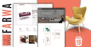 Farwa Modern Furniture Store HTML5 Website Template