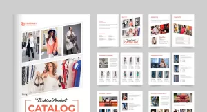 Fashion brand catalog brochure vector - TemplateMonster