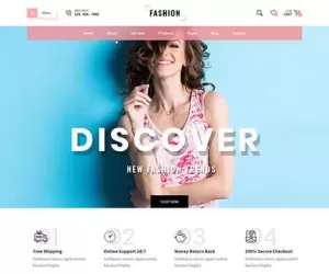 Fashion designer WordPress theme for clothes boutique online digital store