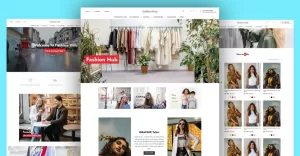 Fashion hub is an e-commerce website template