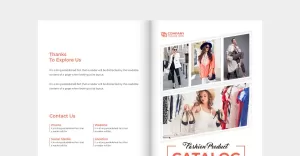 Fashion item catalog cover design vector - TemplateMonster