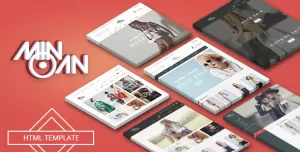 Fashion Shop HTML Template Based on Bootstrap 5 - Minoan