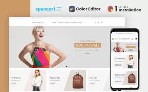 Fashionist Fashion Store OpenCart Template - TemplateMonster