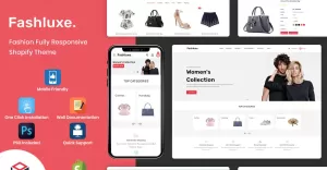 Fashluxe - Modern Fashion Shopify Template - TemplateMonster