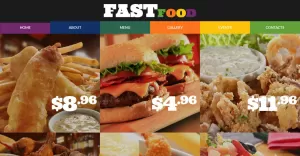 Fast Food Restaurant Moto CMS 3 Template - TemplateMonster