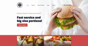 Fast Food Restaurant Website Template - TemplateMonster