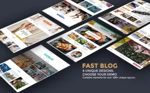 FastBlog - The Perfect Blog WordPress Theme - TemplateMonster