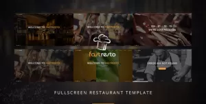 Fastresto Fullscreen Restaurant Template