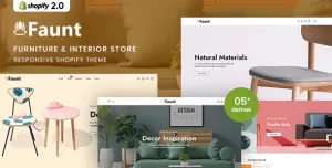 Faunt - Furniture & Interior Responsive Shopify 2.0 Theme