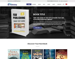 Fav Publishing - Book Publishing PSD Template