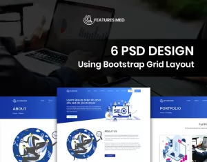 Features Med - SEO Services PSD Template - TemplateMonster