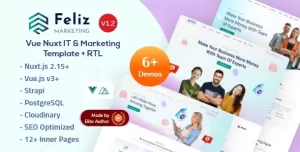Feliz - Vuejs IT & Marketing Startup Template