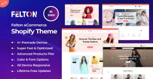 Felton - Fashion E-Commerce Shopify Theme - TemplateMonster