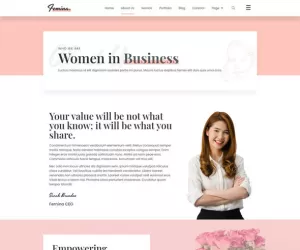 Femina - Feminine Business Elementor Template Kit