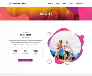 Festival Events - Elementor Template Kit