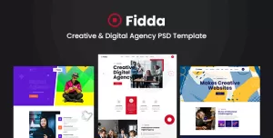 Fidda - Portfolio & Digital Agency PSD Template