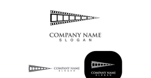 Film Strip Movie Media Logo Element Template V7