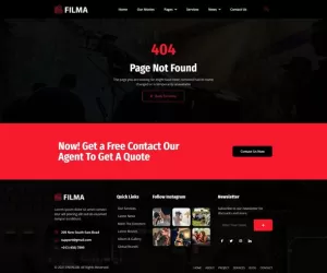 Filma - Film Maker & Movie Streaming Services Elementor Template Kit