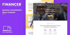 Financer  Business Consultations Responsive Muse Template