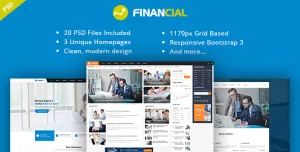 Financial III - Multipurpose Business PSD Template