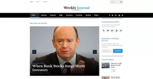 Financial News & Magazine WordPress Theme - TemplateMonster
