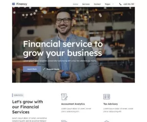 Financy - Finance & Consulting Elementor Template Kit
