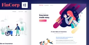 FinCorp - Insurance & Marketing Elementor Template Kit