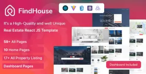 FindHouse - Real Estate React JS Template