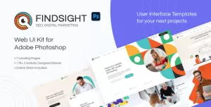 FindSight - Modern Web UI Kit for Adobe Photoshop
