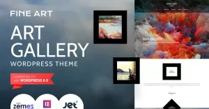 Fine Art - Art Gallery WordPress Theme - TemplateMonster