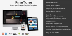 FineTune - Responsive Creative Portfolio Template