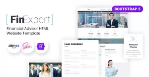 FinExpert - Financial Advisor HTML Website Template