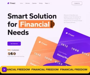 Finext - Payment Gateway & Fintech Elementor Template Kit