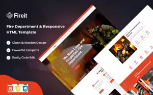 Fireit - Fire Department Website Template - TemplateMonster