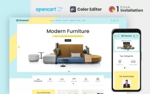 Firemart Furniture Store OpenCart Template - TemplateMonster