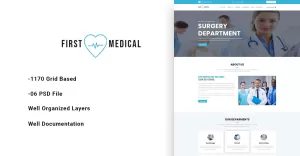 FirstMedical – Medical PSD Template