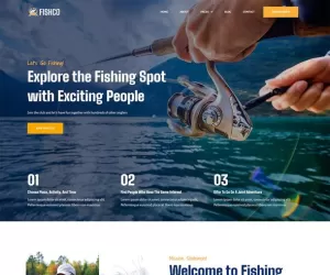 Fishco - Fishing & Hunting Club Elementor Template Kit