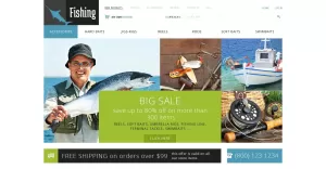 Fishing ZenCart Template