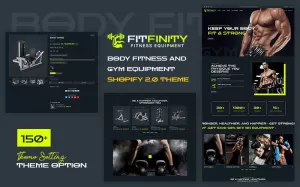 Fitfinity - Sports Clothing & Body Fitness, Gym Equipment Multipurpose Responsive Shopify Theme