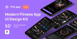 Fitly - FItness Mobile App UI Kit