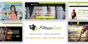 Fitness Care - Gym and Sports HTML5 Template