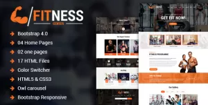 Fitness Center – Gym, Yoga & Personal Trainer HTML Template