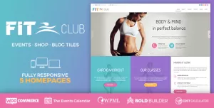 Fitness Club - Health & Gym WordPress Theme