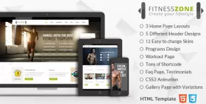 Fitness Zone  Sports HTML Theme
