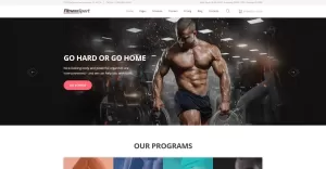 FitnessSport Website Template
