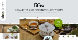 Fittea – motiv Shopify reagující na organický čajovnu